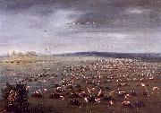 George Catlin Ambush for Flamingoes USA oil painting artist